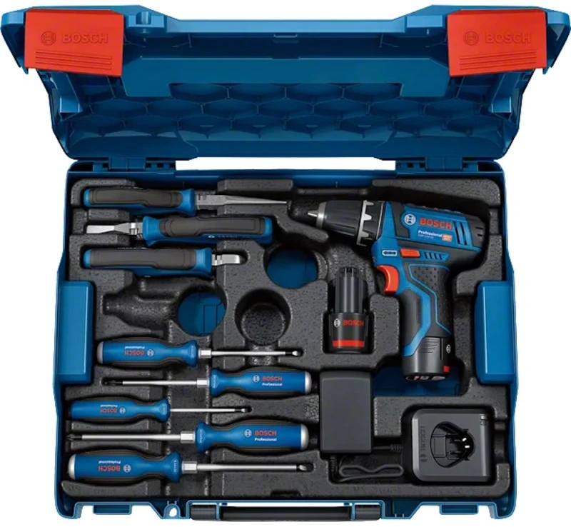 Bosch GSR 12V-15 2x2,0Ah, GAL rankiniai įrankiai, L-Boxx