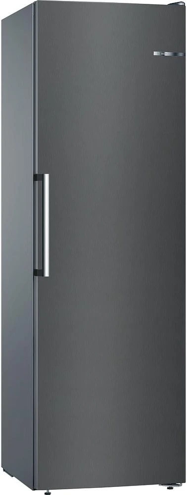 Bosch GSN36VXEP Serija 4, Laisvai statomas šaldiklis, 186 x 60 cm, Juodas šlifuotas plienas, atsparus pirštų atspaudams