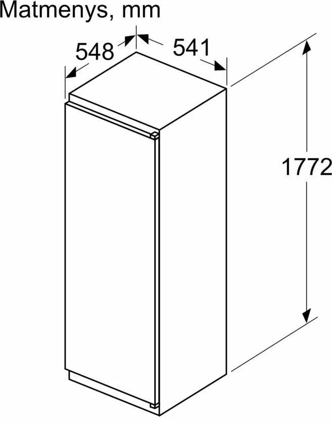 Įmontuojamasis šaldytuvas Bosch KIR815SE0