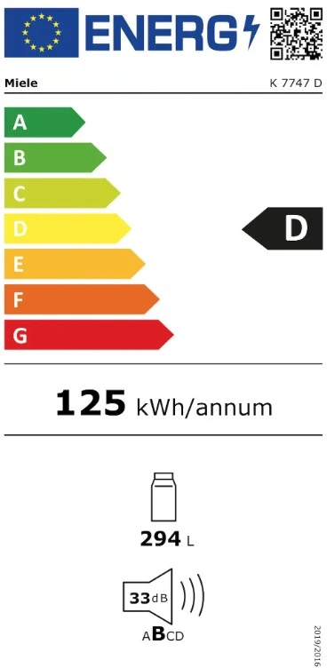 Šaldytuvas MIELE K 7747 D