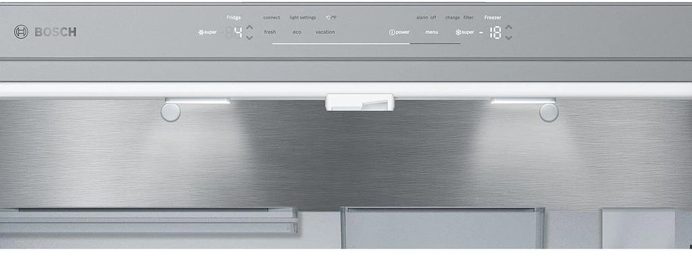Bosch KFF96PIEP Serija 8, Prancūziško tipo apačioje montuojamas šaldiklis, 5 durų, 183 x 90.5 cm, Nerūdijančio plieno