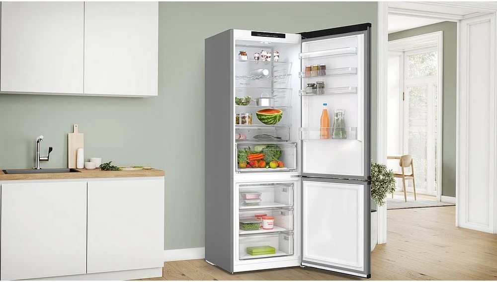 Bosch Serie 4 KGN49OCAF laisvai pastatomas šaldytuvas, 311 l, antracito spalvos