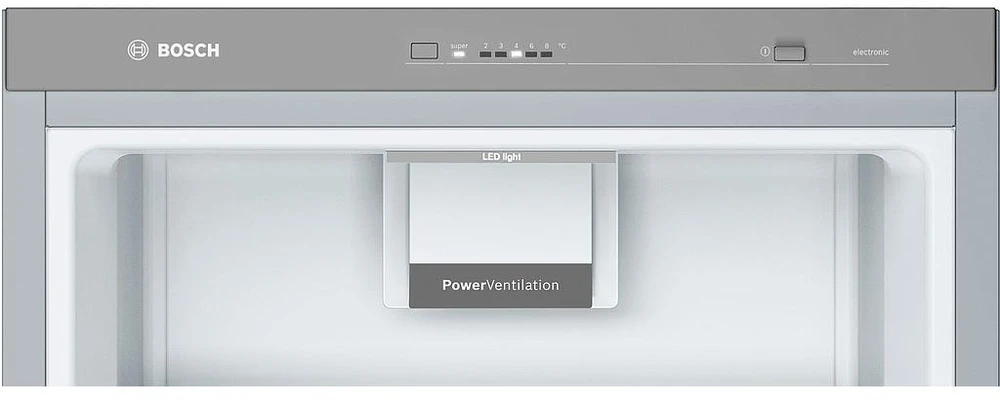 Bosch KSV33VLEP Serija 4, Laisvai statomas šaldytuvas, 176 x 60 cm, Nerūdijančio plieno efektas
