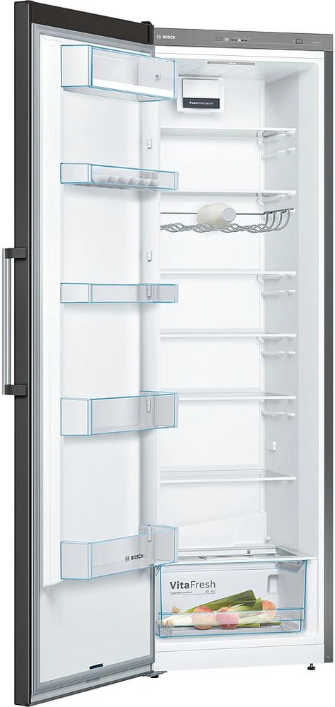 Šaldytuvas Bosch KSV36VXDP 4 serija, Juodos spalvos