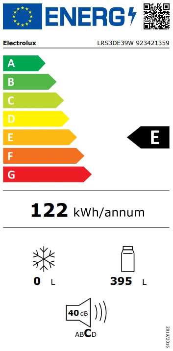 Šaldytuvas Electrolux LRS3DE39W