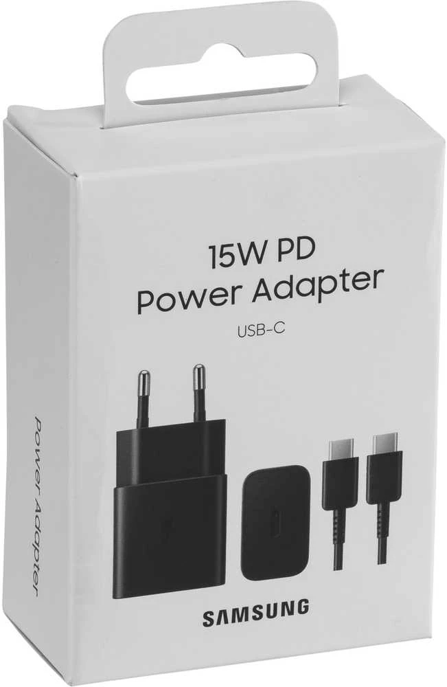Įkroviklis Samsung EP-T1510XBEGEU 15W + kabelis Type-C 1m juodas