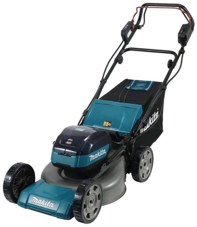 Makita LM001GT202 Cordless LawnMower 40Vmax, XGT, 48cm, 2X5,0Ah Li-ion DC40RC, BL-motor, Self-propelled, 4 in 1 (Cutting/Collecting/Mulching/Side/rear discharge) Steel deck