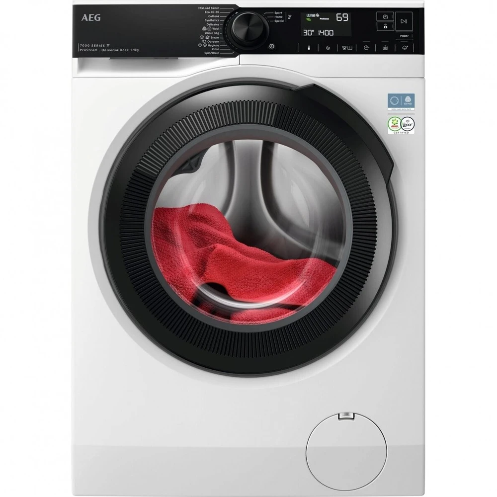 Skalbimo mašina AEG ProSteam, UniversalDose, LFR73944FQE, 9kg