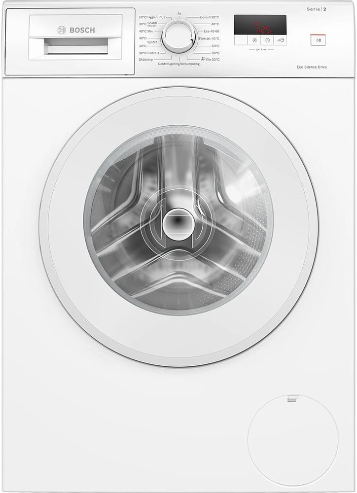 Skalbimo mašina Bosch WGE03200SN Serija 2, Skalbyklė, pakraunama iš priekio, 8kg, maks. 1200 aps./min.