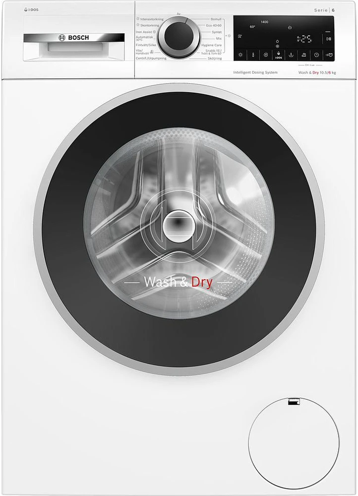 Skalbimo mašina su džiovinimo funkcija Bosch WNG254ABSN 10.5/6kg, iDos