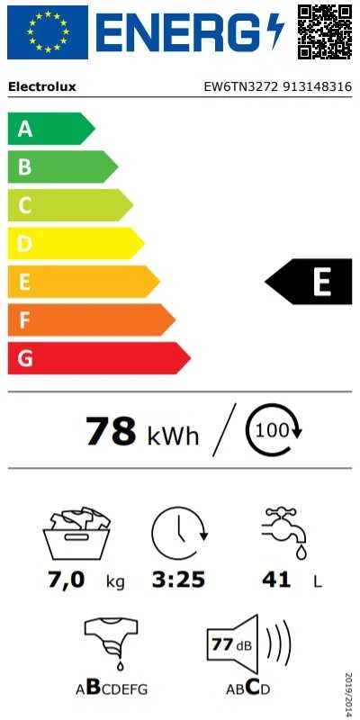 Skalbimo mašina Electrolux EW6TN3272