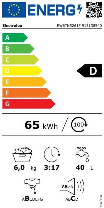 Skalbimo mašina Electrolux EW6TN5261F
