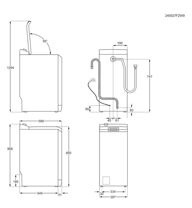 Skalbimo mašina Skalbyklė ELECTROLUX EW6T106E