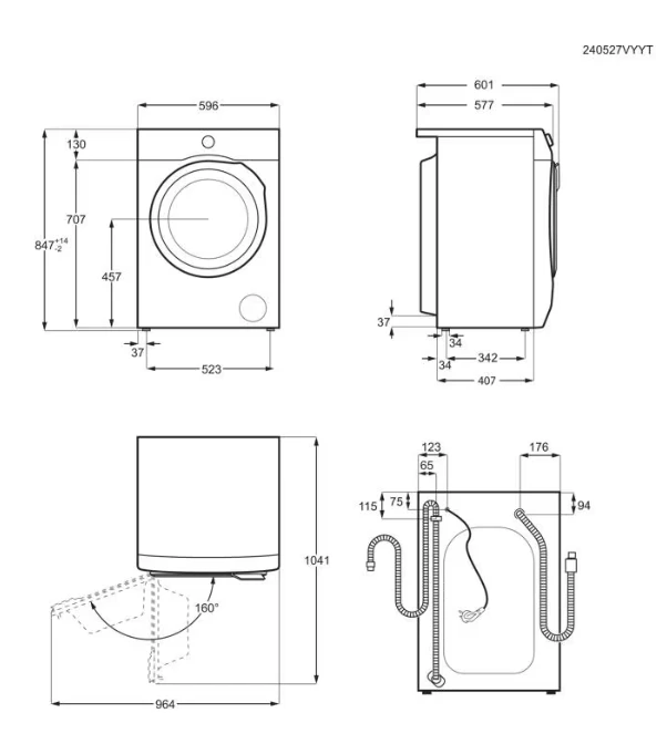 Skalbimo mašina Skalbyklė ELECTROLUX EW7F3494FQE