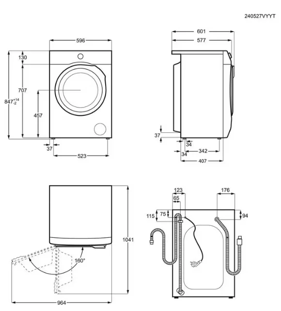 Skalbimo mašina Skalbyklė ELECTROLUX EW7F3684SUE