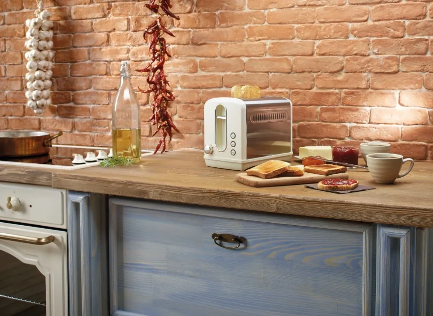 Skrudintuvas Gorenje Toaster T1100CLI rusvai gelsvas/ nerūdijantis plienas, Plastikas, metalas, 1100 W, Lizdų skaičius 2, Galios lygių skaičius 6,