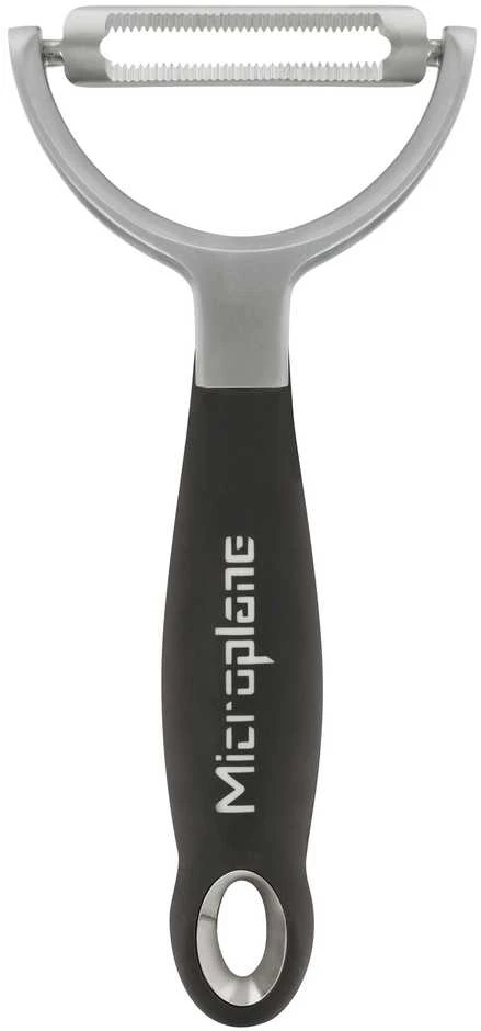 Microplane Specializuotas daržovių skustukas Y formos, dantytas peilis