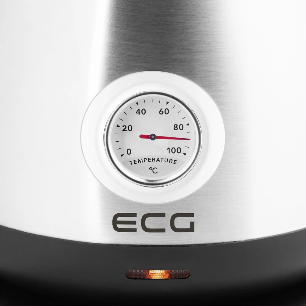 ECG RK 1705 Metallico Elektrinė virdulys, 1.7 L, Nerūdijantis plienas