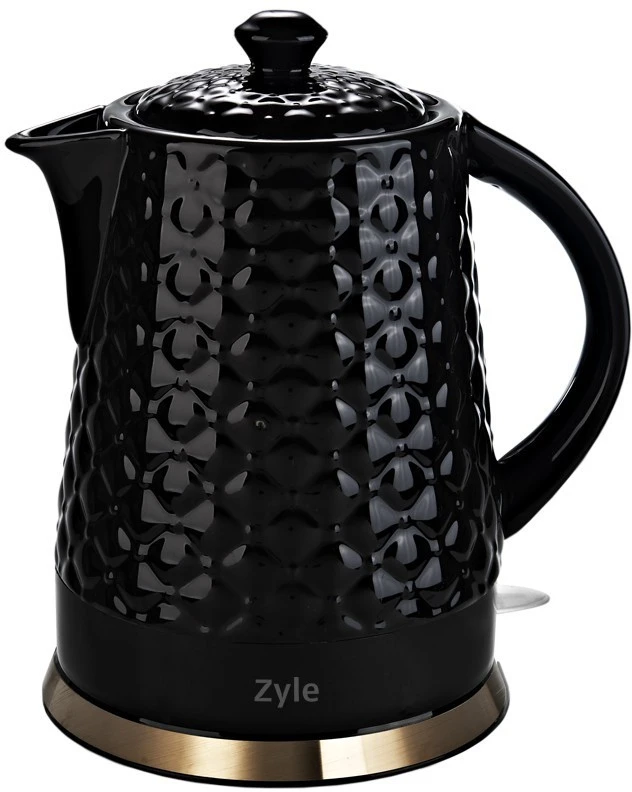 Keramikinis virdulys Zyle ZY18KWG, talpa 1,5 l, juodas