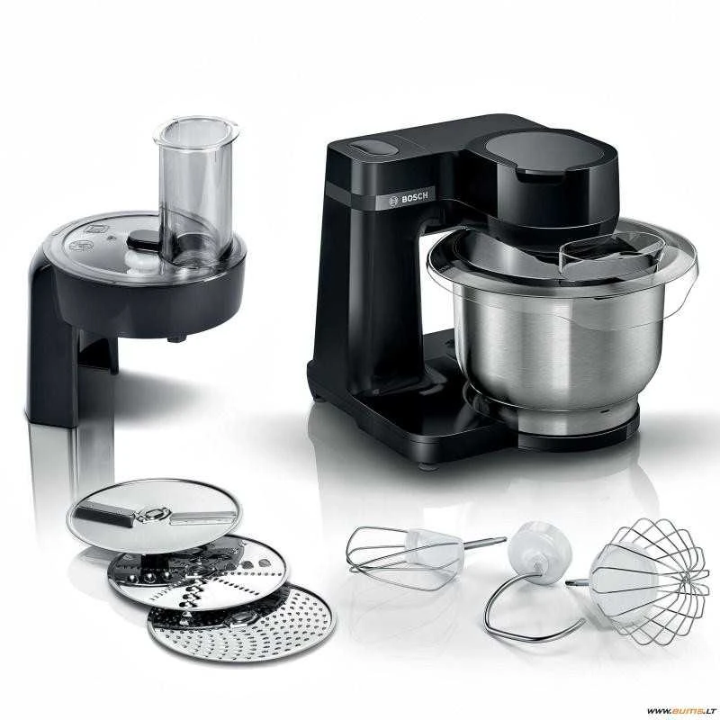 Virtuvinis kombainas Bosch MUMS2EB01 Serija 2, Virtuvės kombainas, MUM, 700 W, Juoda, Juodas