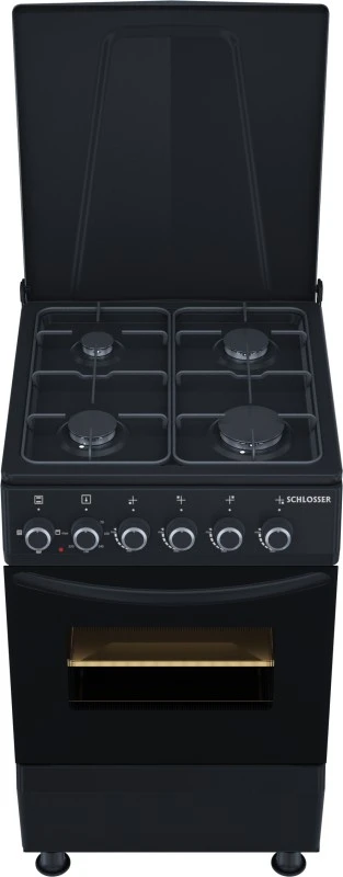 Dujinė viryklė su elektrinė orkaite Schlosser FS4406MAZD, juoda