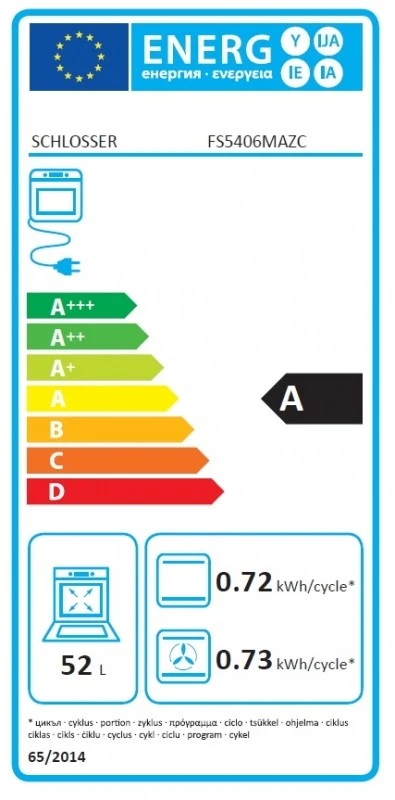 Dujinė viryklė su elektrine orkaite Schlosser FS5406MAZCR