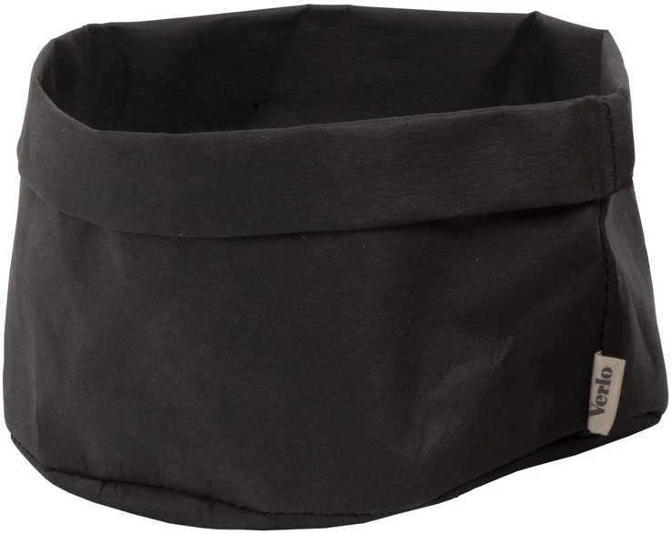 Verlo Washable paper bag, 17.6 cm, juodas