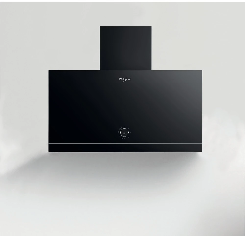 Gartraukis Whirlpool Hood | WHVA 62F LM K | Montuojamas prie sienos | Energijos vartojimo efektyvumo klasė A | Plotis 59,8 cm | 485 m³/h | Mechaninis | LED | Juodas