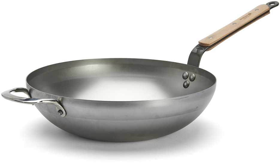 De Buyer Wok, 32 cm, Mineral B Bois