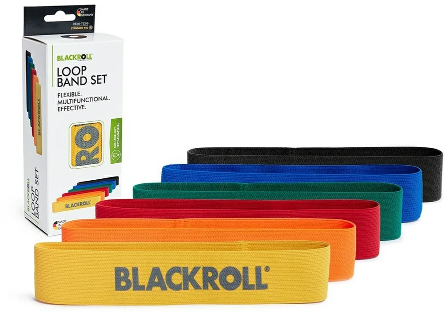Pasipriešinimo gumos BLACKROLL® LOOP BAND SET, 6 vnt.