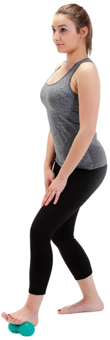 Gymnic Dygliuotas masažo kamuoliukas Reflex Roll, dvigubas, Ø 8 cm, žalias