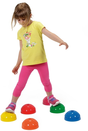 Gymnic Dygliuotos balansinės platformos, 6 vnt, MULTI ACTIVE STONES