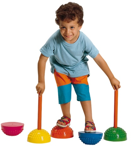 Gymnic Dygliuotos balansinės platformos, 6 vnt, MULTI ACTIVE STONES