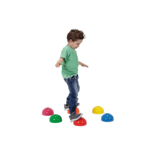 Gymnic Dygliuotos balansinės platformos, 6 vnt, MULTI ACTIVE STONES