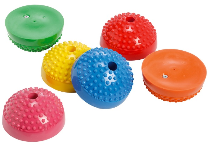Gymnic Dygliuotos balansinės platformos, 6 vnt, MULTI ACTIVE STONES