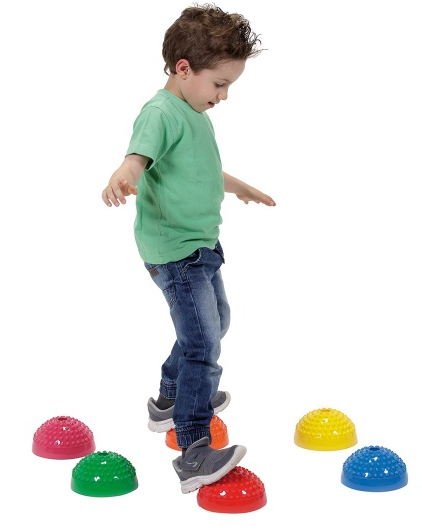 Gymnic Dygliuotos balansinės platformos, 6 vnt, MULTI ACTIVE STONES