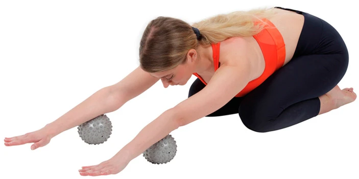Gymnic Masažo kamuoliukai SENSO PRO, Ø 11 cm, 2 vnt, pilki