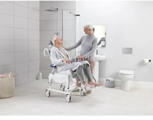 Dhcare Dušo vežimėlis, atlenkiamas INVACARE Aquatec Dual VIP Ergo