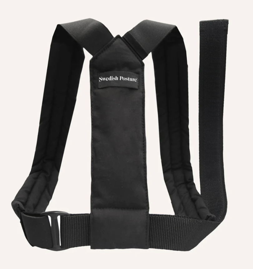 Swedish Posture Laikysenos korektorius Flexi, juodas, XXL