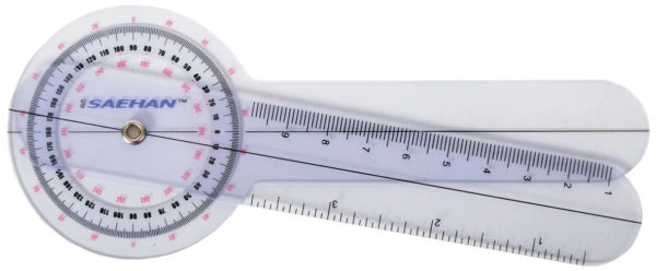 Plastikinis goniometras 30 cm