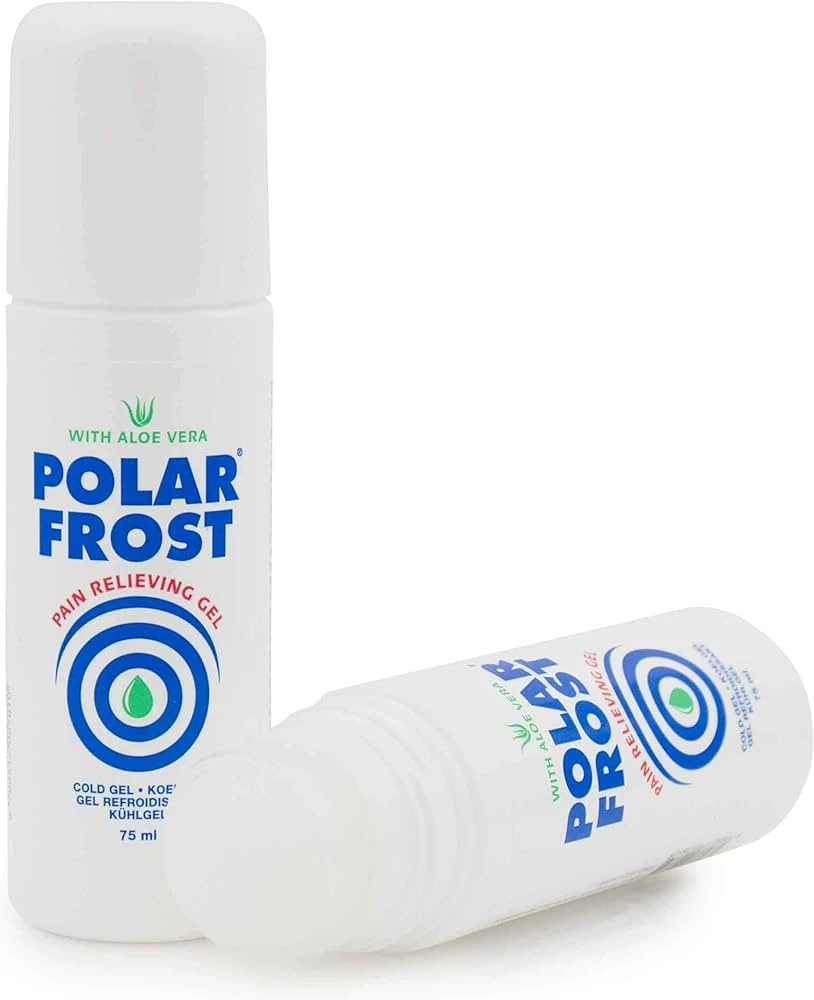 Polar Frost šaldantis rutulinis gelis skausmui malšinti, 75 ml