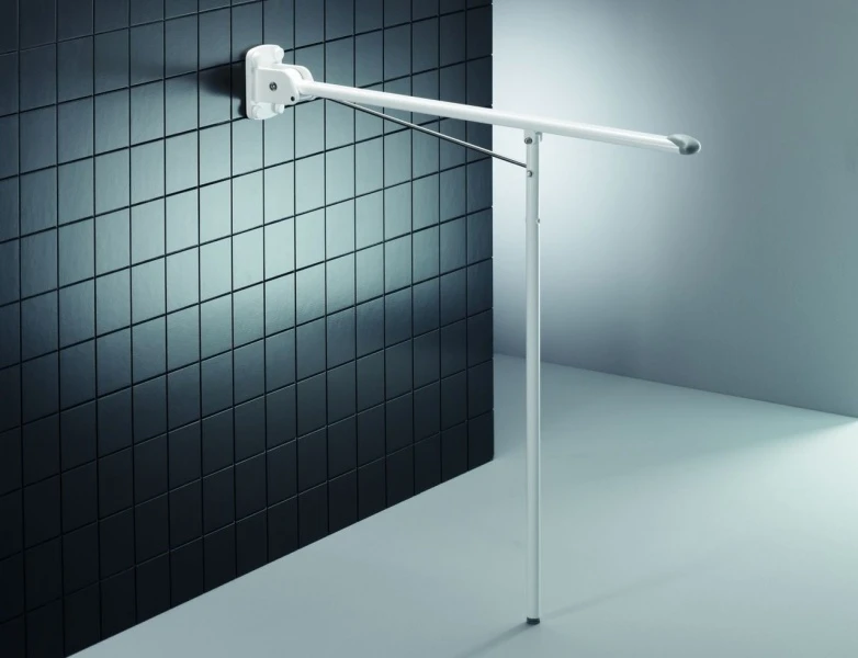 Pressalit Atlenkiamas turėklas su kojele, 85 cm