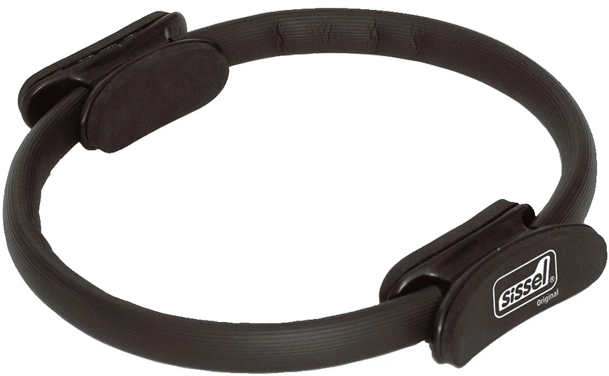 SISSEL® Pilates žiedas, 38 cm, juodas