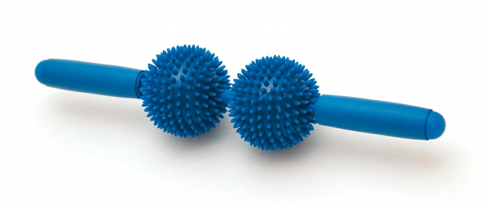 Riposo SISSEL® Spiky Twin Roller masažuoklis, mėlynas