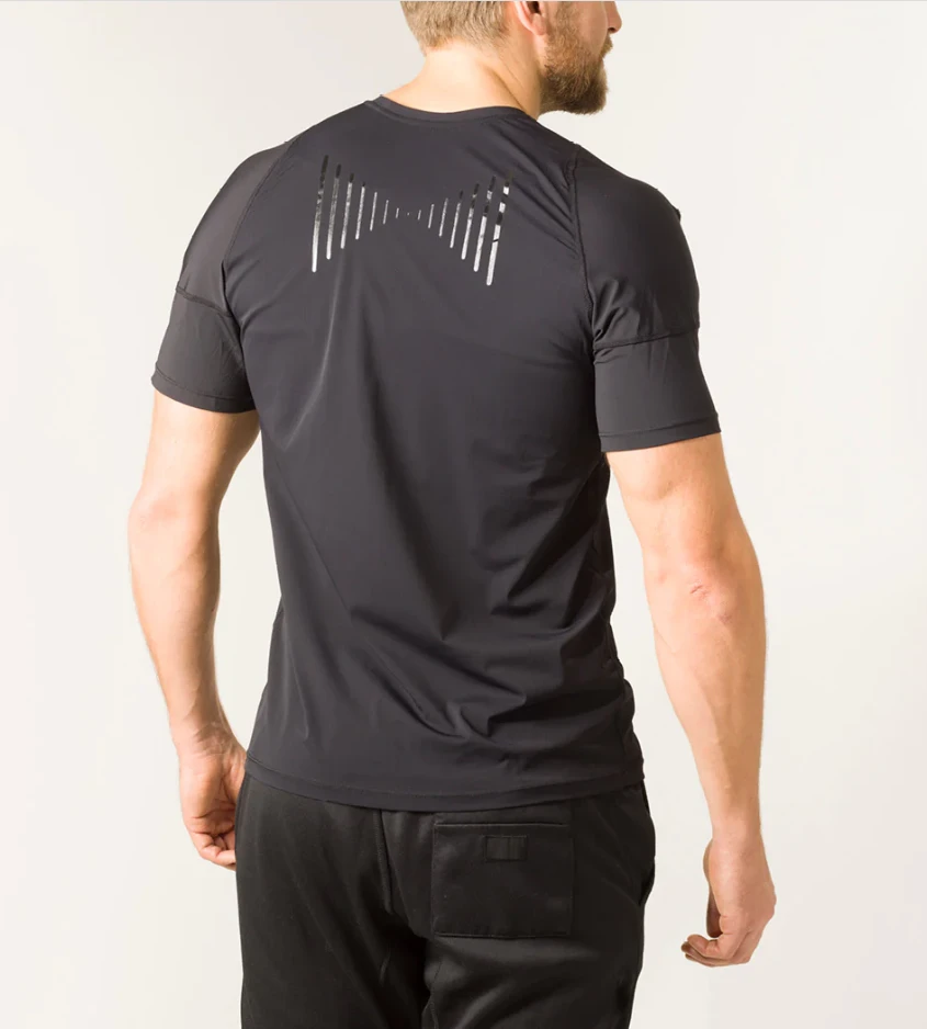 Swedish Posture Laikyseną koreguojantys marškinėliai vyrams, juodos spalvos, dydis XXL