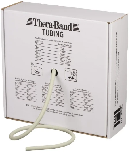Thera-band apvali elastinė juosta, sidabro, 1m
