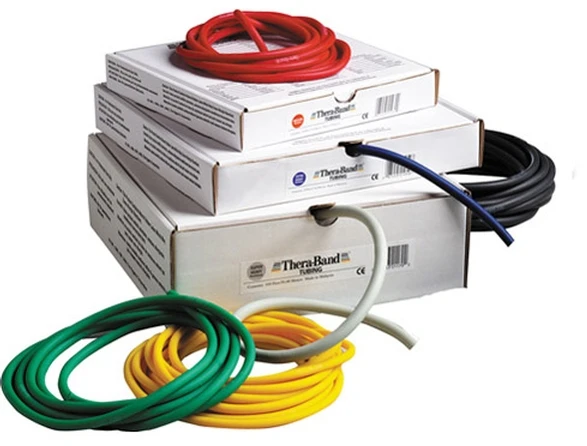 Thera-band apvali elastinė juosta, žalia, 1m