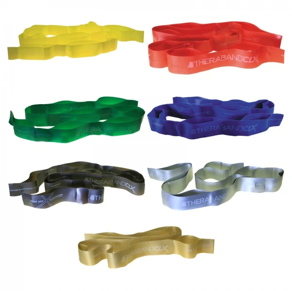 TheraBand Thera-Band juosta su kilpomis CLX, juoda