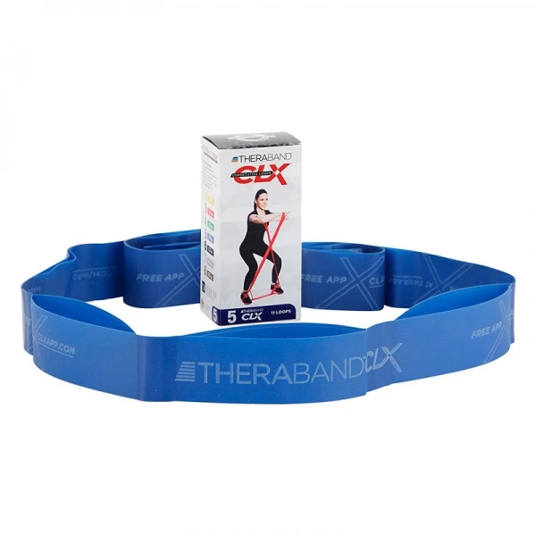 Thera-Band juosta su kilpomis CLX, mėlyna, 2 2m