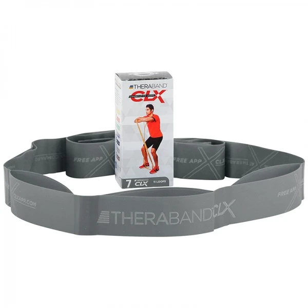 Thera-Band juosta su kilpomis CLX, sidabrinė, 2 2m
